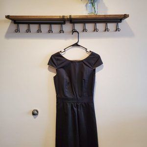 Little black dress with gold collar trim. La Redoute Edition